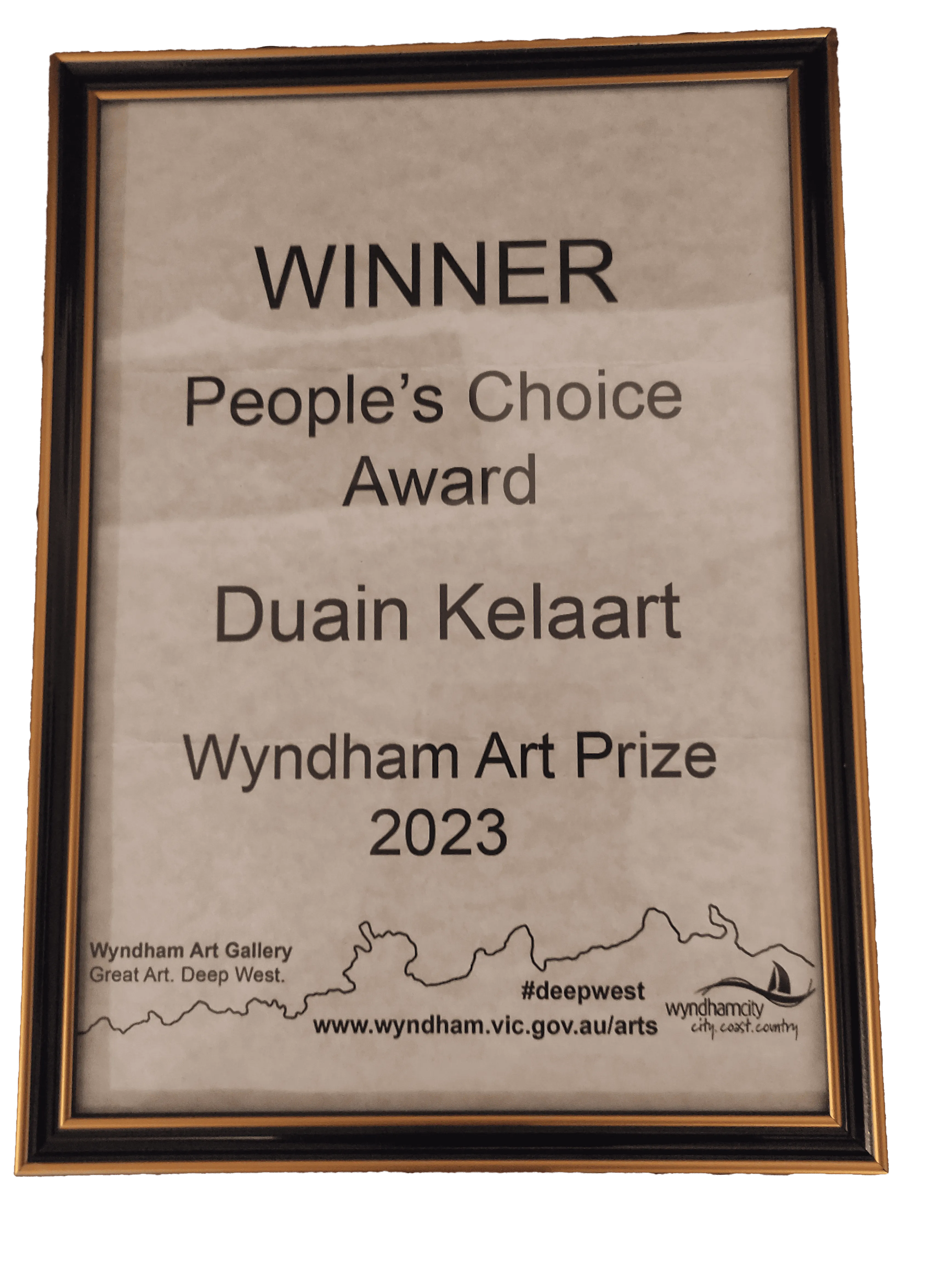 Wyndham Art Prize 2023 People's Choice Award: Duain Kelaart